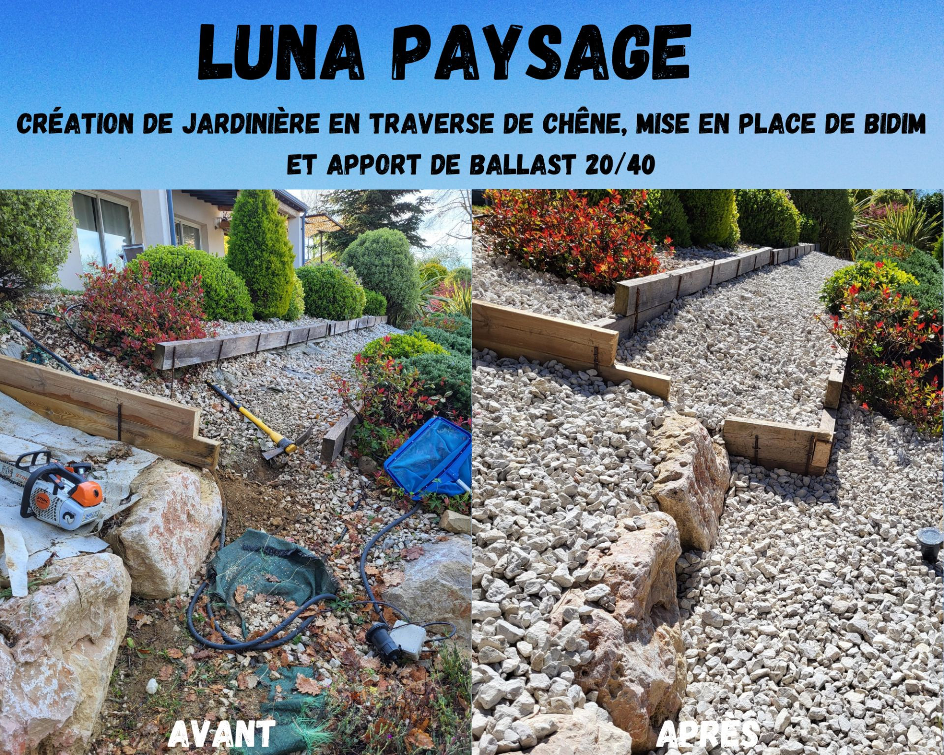 Réalisation d'un talus paysager à Nice
